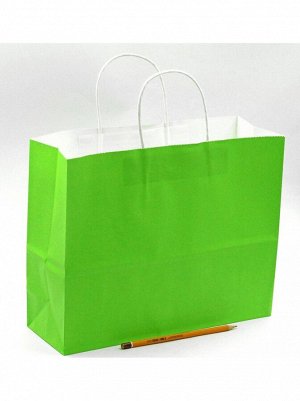 Пакет крафт 32 х26 х11 см цвет зеленый HS-42-3, HS-2-5