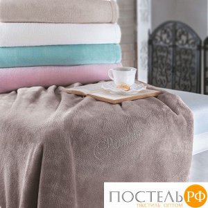 T1234T10010179 Tivolyo home SOFT TASLI плед пудра 2сп