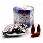 Благовония пуля Lavender Лаванда стелющийся дым НЕМ Индия 1шт