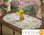 54111/50, овал, 50 см х 90 см, РОЗЫ, цвет: кремово-золотистый
