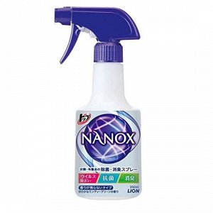 LION Спрей с антибактериальным и дезодорирующим эффектом  для одежды и текстиля "Super NANOX" 350 мл / 12