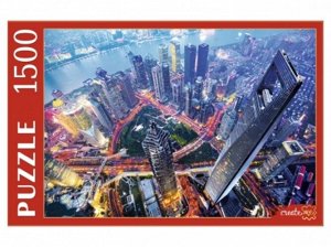 Пазлы 1500 Вечерние небоскребы в Шанхае