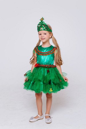 Карнавальный костюм 2083 к-20 Елочка зеленая размер 104-52
