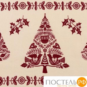 Фартук  "Доляна" Merry Christmas 60х65см, 100%хл, рогожка 164 г/м2 4980256