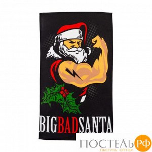 Полотенце "Доляна" Big Bad Santa 35х60 см,100% хлопок 160 г/м2 5059212 (отгружается по 5 шт.)