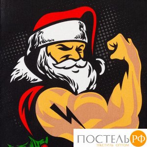 Полотенце &quot;Доляна&quot; Big Bad Santa 35х60 см,100% хлопок 160 г/м2 5059212 (отгружается по 5 шт.)