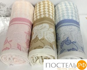 T0041-02S Полотенце OZDILEK LETYA (50*90) (6шт) голубой