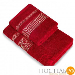 Полотенце махр гл/кр Эллада 70х140 красный garnet
