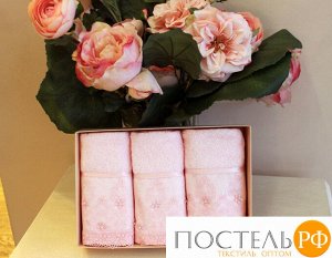 1011G10003555 Soft cotton салфетки SELEN 3 пр 32х50 розовый