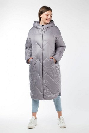 05-1881 Куртка женская зимняя (альполюкс 250) Плащевка светло-серый
