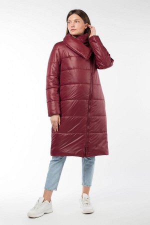 05-1883 Куртка женская зимняя (термофин 250) Плащевка бордовый