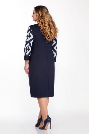 Платье Emilia Style 2022 темно-синий/серый