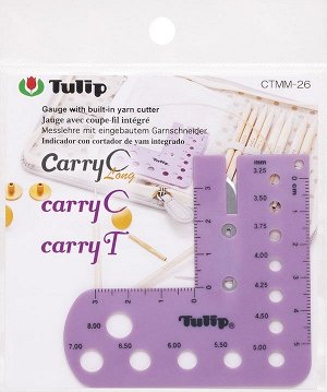Линейка для определения размера спиц с резаком для нити Tulip
