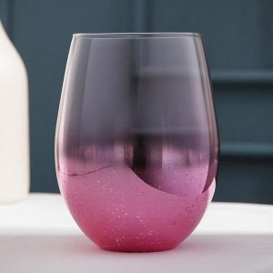 Стакан «Мерцание», 400 мл, 8,5?12 см, цвет розовый