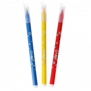 Цветные фломастеры 24 цвета, детские, смываемые, среднее письмо, BIC Kid Couleur