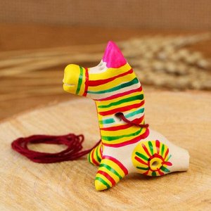 СИМА-ЛЕНД Филимоновская игрушка - свисток «Лошадь»