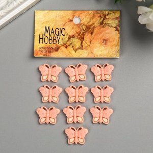 Декоративные элементы MAGIC HOBBY  цв  персиковый (набор 10шт)