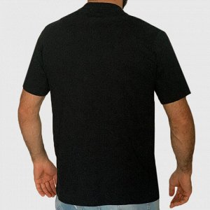 Черная мужская гранж футболка K1X – мощный принт аппликация на груди №738