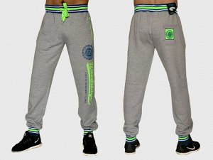 Серые спортивные штаны FSBN на резинке – такой цвет проще всего комбинировать с другой одеждой, подходит всё №1507