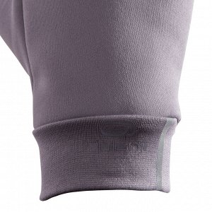Утепленные тактильные перчатки для бега warm+, унисекс серые kalenji