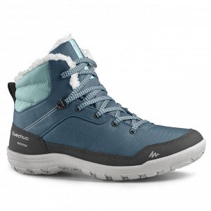 Ботинки теплые водонепроницаемые походные SH100 WARM MID QUECHUA