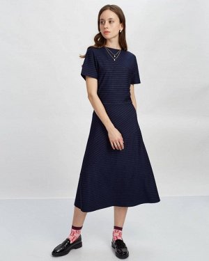 Платье жен. (001651) темно-сине-белый