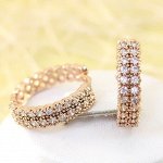 Серьги позолота H01-7539