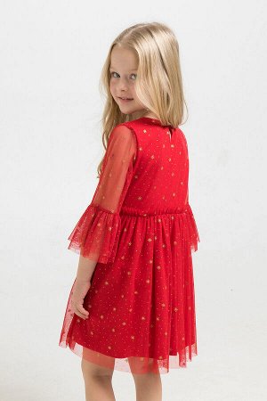 Платье для девочки Crockid К 5579/1 насыщенно-красный