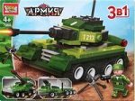 Конструктор Город мастеров Танк, с фигуркой, 3в1, 128 деталей 4+ 278606