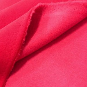 Ткань футер 3-х нитка компакт пенье начес цвет красный