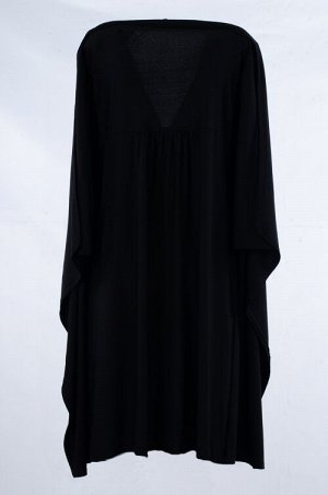 Женское платье миди с накидкой 248477 размер 48