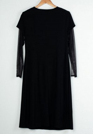 Женское платье миди с длинным рукавом 248757 размер 50, 52, 56