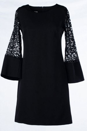 Женское платье мини с кружевом 248516 размер 42