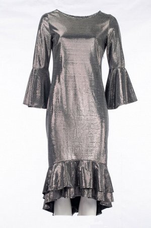 Женское вечернее платье с люрексом 248543 размер 44, 46