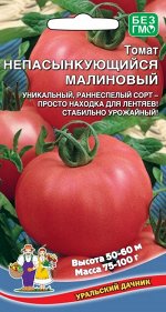 Томат Непасынкующийся Малиновый (УД) (штамбовый,прямостоячий,до 50 см,100-130 г,круглый)