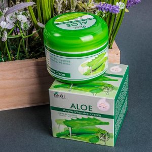 Ekel Интенсивный увлажняющий крем для лица с экстрактом алоэ Ampoule Intensive Cream Aloe
