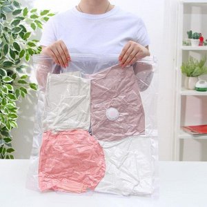 Вакуумный пакет для хранения одежды «Лаванда», 50х60 см, ароматизированный, прозрачный