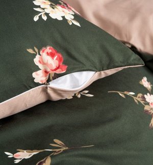 Комплект постельного белья Сатин Вышивка на резинке CNR128