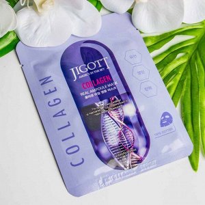 KR/ JIGOTT Маска-салфетка для лица &quot;Коллаген&quot; COLLAGEN Real Ampoule Mask