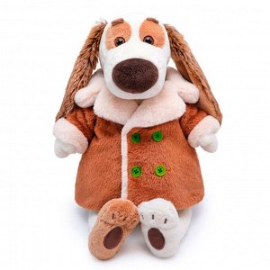 Bart27-029 Мягкая игрушка BUDI BASA Собака Бартоломей в меховом пальто 27 см
