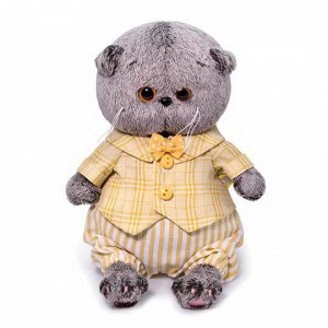 BB-058 Мягкая игрушка BUDI BASA Кот Басик BABY в костюмчике 20 см