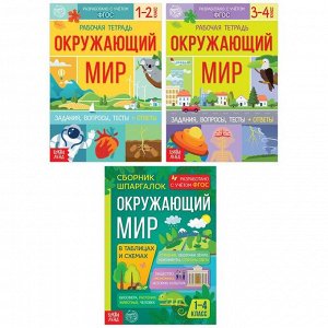 Набор обучающих книг «Окружающий мир», 3 шт.