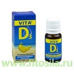 ВИТА Д3/VITA D3 вкус &quot;Банан&quot;, флакон 10мл., БАД