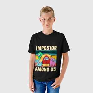 Детская футболка 3D «Among Us IMPOSTOR»