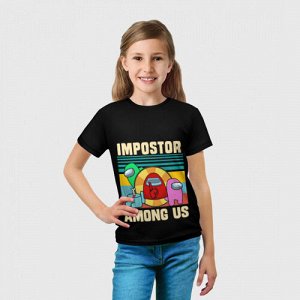 Детская футболка 3D «Among Us IMPOSTOR»