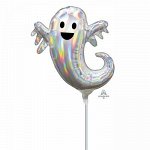 1206-1161, 39998 Шар-фигура/ мини фольга, &quot;Приведение переливы&quot; (AN), 9&quot;/22 см х 10&quot;/25 см