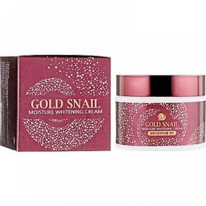 Крем для лица с муцином золотой улитки - Enough Gold Snail Moisture Whitening Cream 50 мл.