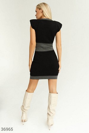 Gepur Трендовое платье с подплечниками