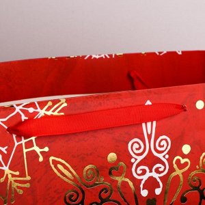 Пакет ламинированный горизонтальный «Новогоднее великолепие», XL 49 ? 40 ? 19 см
