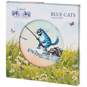 Подставка ПОДСТАВКА ПОД ГОРЯЧЕЕ КОЛЛЕКЦИЯ "BLUE CATS" ДИАМЕТР=10,3 СМ 
Материал: Керамика